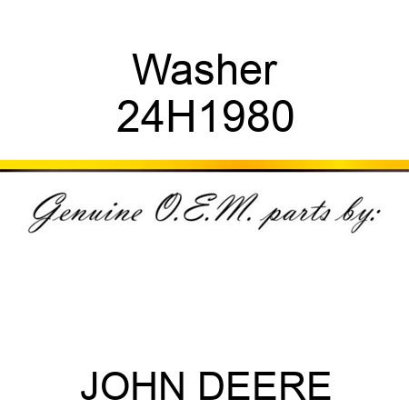 Washer 24H1980