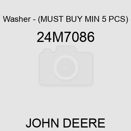 Washer - (MUST BUY MIN 5 PCS) 24M7086