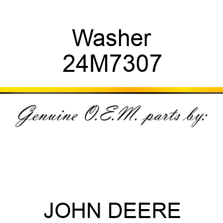 Washer 24M7307