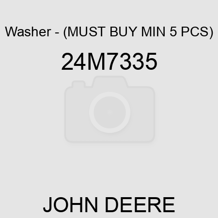 Washer - (MUST BUY MIN 5 PCS) 24M7335