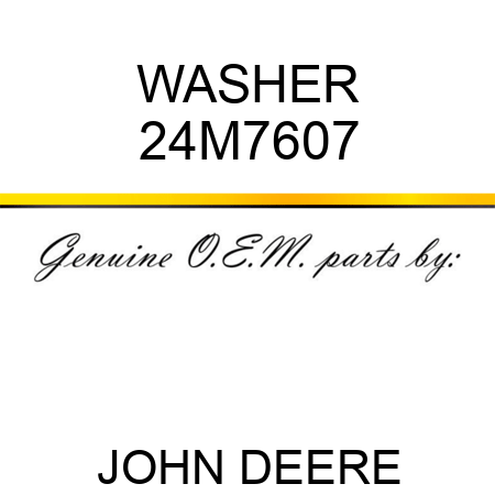 WASHER 24M7607