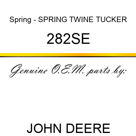 Spring - SPRING, TWINE TUCKER 282SE