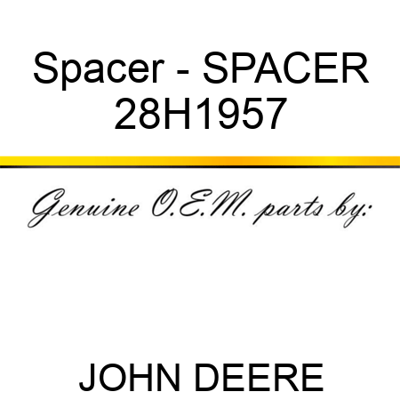 Spacer - SPACER 28H1957