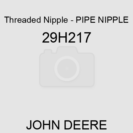 Threaded Nipple - PIPE NIPPLE 29H217