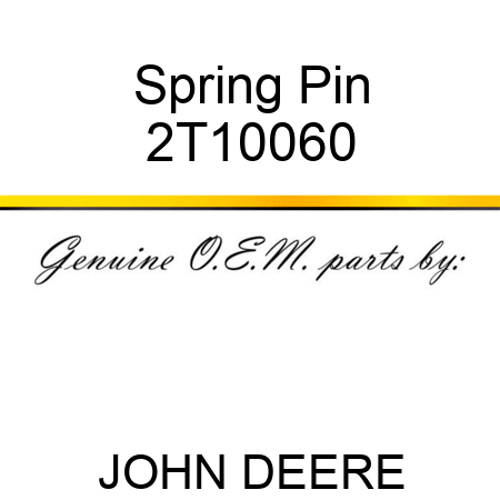 Spring Pin 2T10060