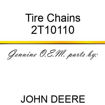 Tire Chains 2T10110