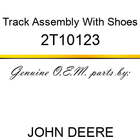 Track Assembly With Shoes 2T10123