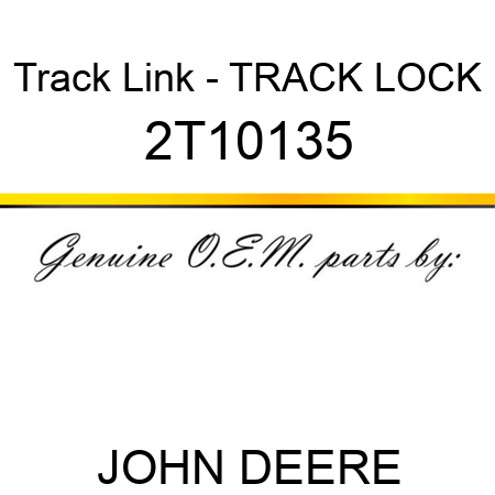 Track Link - TRACK LOCK 2T10135