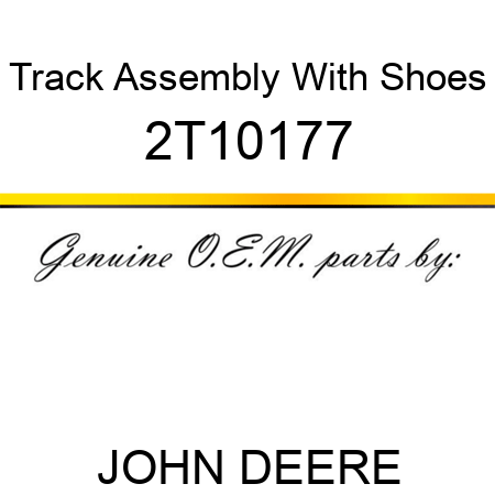 Track Assembly With Shoes 2T10177