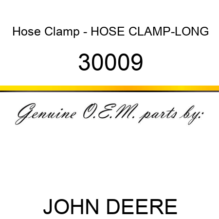 Hose Clamp - HOSE CLAMP-LONG 30009