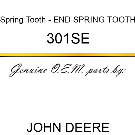 Spring Tooth - END SPRING TOOTH 301SE