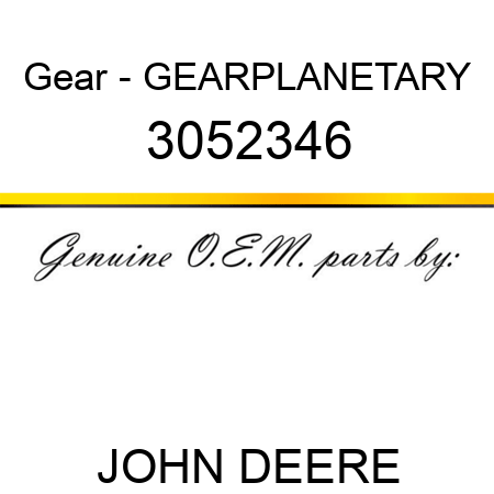 Gear - GEAR,PLANETARY 3052346