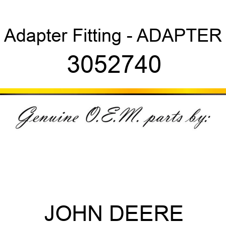 Adapter Fitting - ADAPTER 3052740