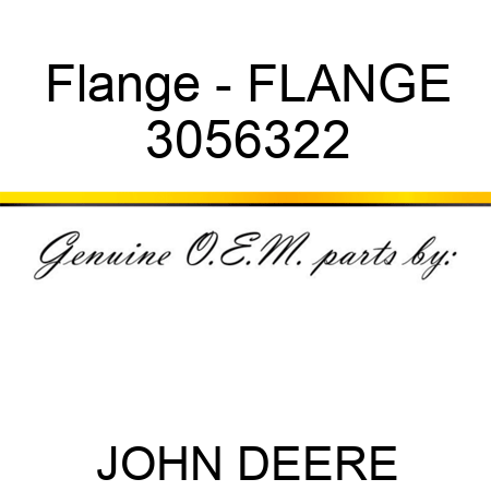 Flange - FLANGE 3056322