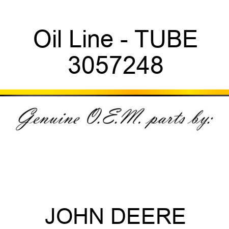 Oil Line - TUBE 3057248