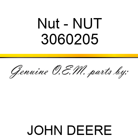 Nut - NUT 3060205