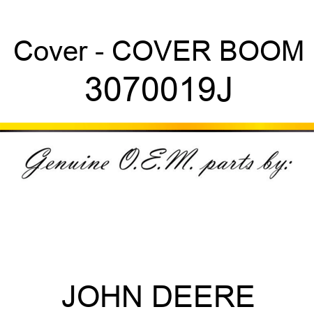 Cover - COVER, BOOM 3070019J