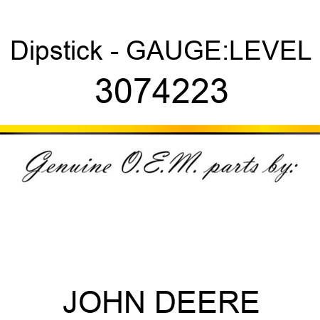 Dipstick - GAUGE:LEVEL 3074223