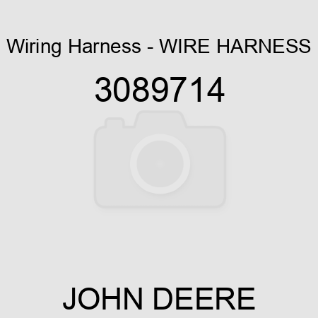Wiring Harness - WIRE HARNESS 3089714