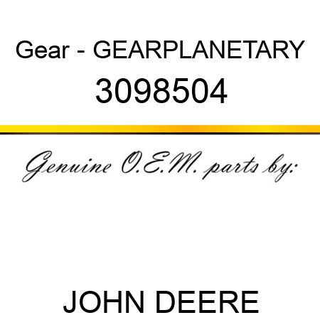 Gear - GEARPLANETARY 3098504