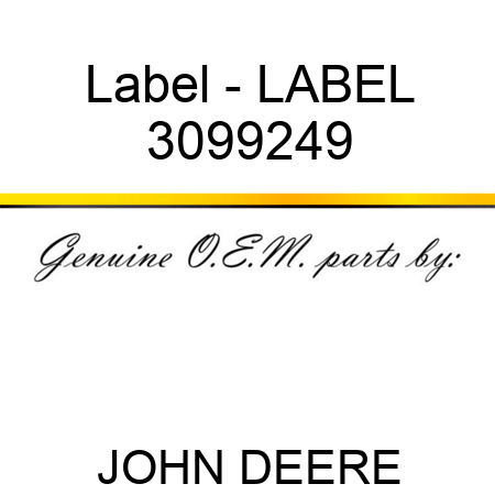 Label - LABEL 3099249