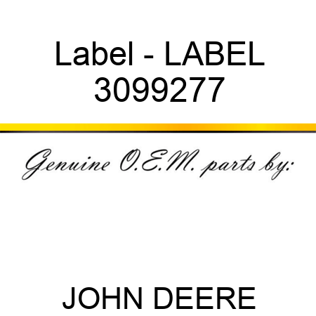 Label - LABEL 3099277