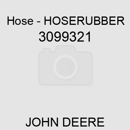 Hose - HOSERUBBER 3099321