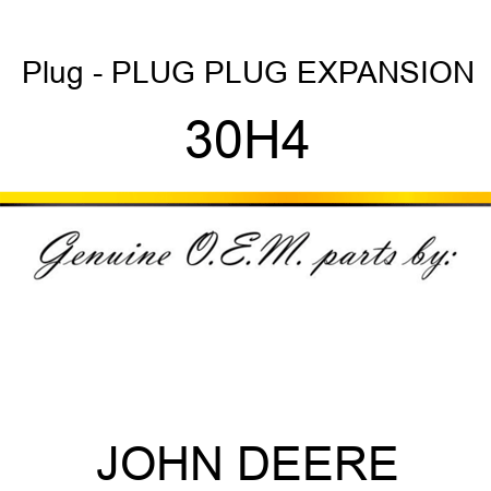 Plug - PLUG, PLUG, EXPANSION 30H4