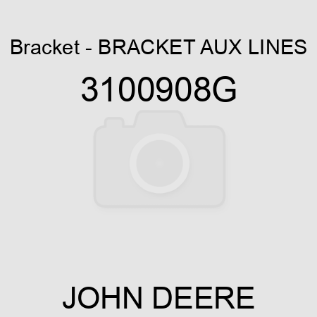 Bracket - BRACKET, AUX LINES 3100908G