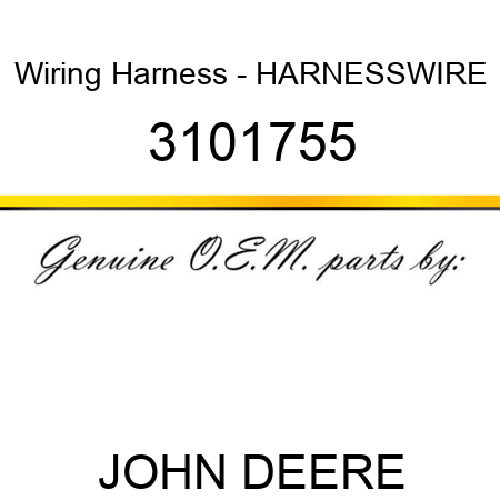 Wiring Harness - HARNESSWIRE 3101755