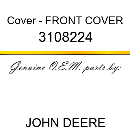 Cover - FRONT COVER 3108224