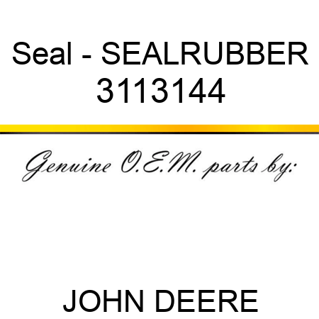 Seal - SEALRUBBER 3113144