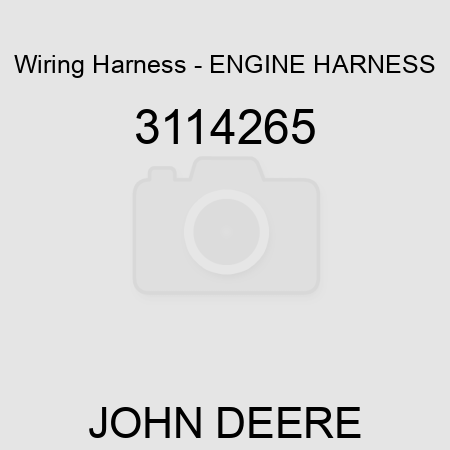 Wiring Harness - ENGINE HARNESS 3114265