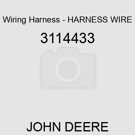 Wiring Harness - HARNESS, WIRE 3114433