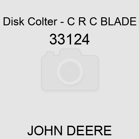 Disk Colter - C R C BLADE 33124