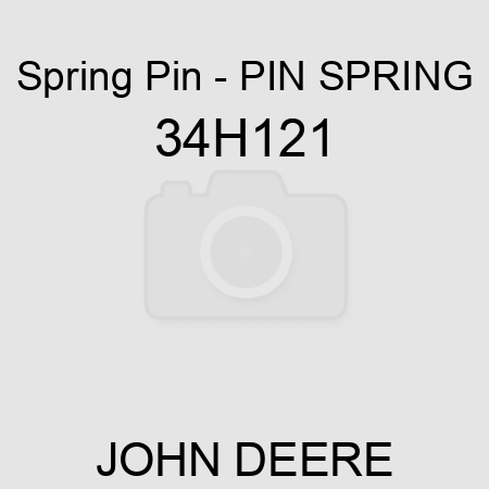 Spring Pin - PIN, SPRING 34H121