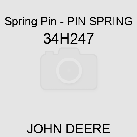 Spring Pin - PIN, SPRING 34H247