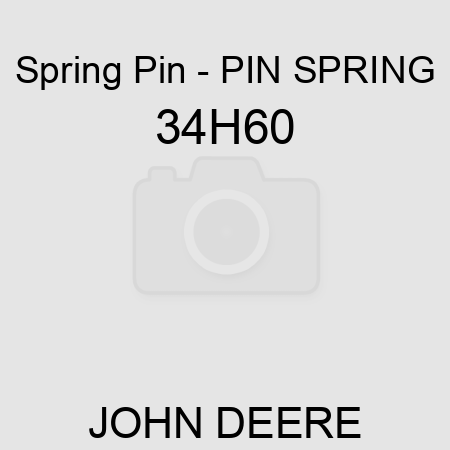 Spring Pin - PIN, SPRING 34H60