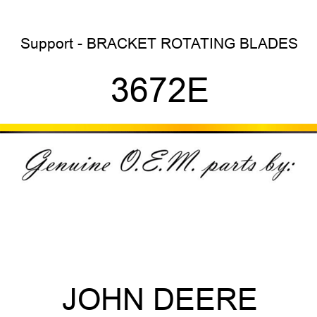 Support - BRACKET ROTATING BLADES 3672E