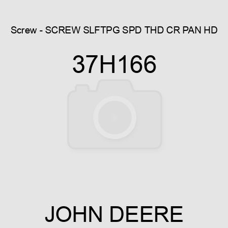 Screw - SCREW, SLFTPG, SPD THD, CR PAN HD 37H166