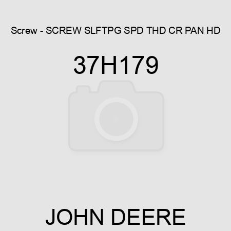Screw - SCREW, SLFTPG, SPD THD, CR PAN HD 37H179