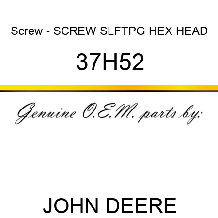 Screw - SCREW, SLFTPG, HEX HEAD 37H52