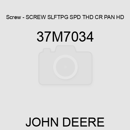 Screw - SCREW, SLFTPG, SPD THD, CR PAN HD 37M7034