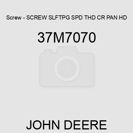 Screw - SCREW, SLFTPG, SPD THD, CR PAN HD 37M7070