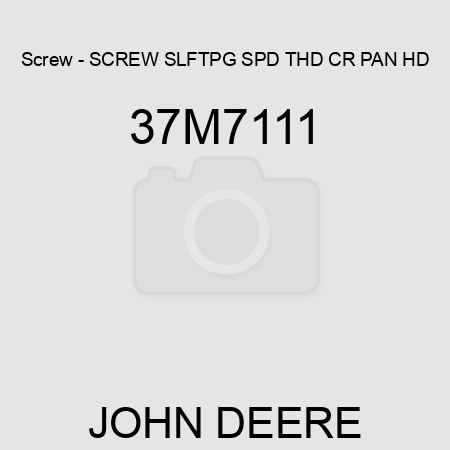 Screw - SCREW, SLFTPG, SPD THD, CR PAN HD 37M7111