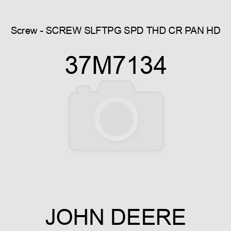 Screw - SCREW, SLFTPG, SPD THD, CR PAN HD 37M7134