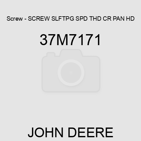Screw - SCREW, SLFTPG, SPD THD, CR PAN HD 37M7171