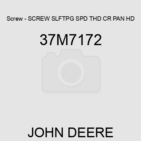 Screw - SCREW, SLFTPG, SPD THD, CR PAN HD 37M7172