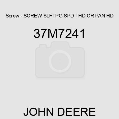 Screw - SCREW, SLFTPG, SPD THD, CR PAN HD 37M7241