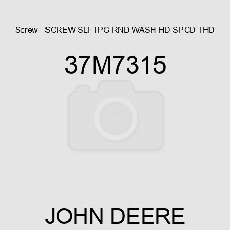 Screw - SCREW, SLFTPG, RND WASH HD-SPCD THD 37M7315